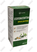 Xlorofilipt aktivi D/rotlar eritmasi. 100 ml bo'shliqlar (shisha)