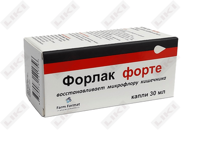 Forlak forte tomchilari D / vnut. taxminan har biri 30 ml (shisha)