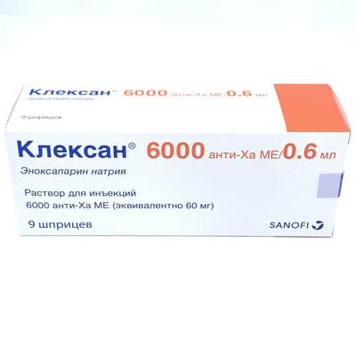 Kleksan eritmasi D/in. 6000 anti-Ha me 0,6 ml № 9 (shpritslar)