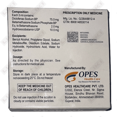 Opeblok D/in eritmasi. 3 ml №5 (ampulalar)