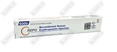 REPO eritmasi D/in. 6000 IU / 0,6 ml (shprits)