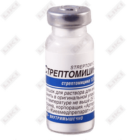 Streptomitsin Kievmedpreparat kukuni D / in. 1 g (shisha)