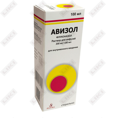 Avizol eritmasi D / inf. 100 ml dan 200 mg / 100 ml (shisha)