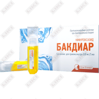 Бакдиар суспензия д/внут. прим. 220 мг / 5 мл по 5 мл №10 (флакон)