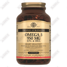 Solgar Omega-3 uch karra EPA va DHA kapsulalari 950 mg №50 (shisha)