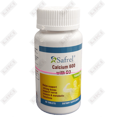 Safrel kaltsiy D3 tabletkalari 600 mg №60