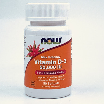 Now (Nau) Vitamin D-3 (Vitamin D-3) kapsulalari 50000 IU №50