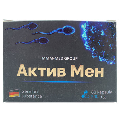 Aktiv Men quvvat beruvchi kapsulalar 500 mg №60 (shisha)