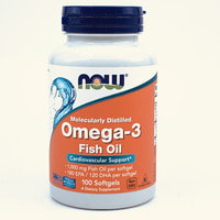 Now (Nau)  Omega-3 (Omega-3, baliq yog'i) 1000 mg kapsulalar №100