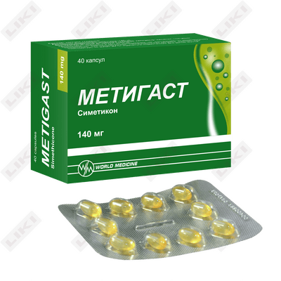 Metigast kapsulalari 140 mg №40 (2 blister х 20 kapsula)