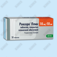 Roksera plyus tabletkalari 10 mg / 10 mg №30 (3 blister х 10 tabletka)