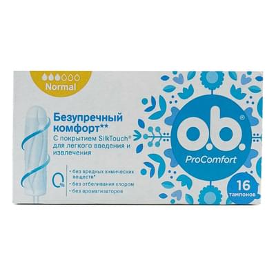 Tamponlar O.B. ProComfort (Obi ProKomfort)Oddiy 16 dona.