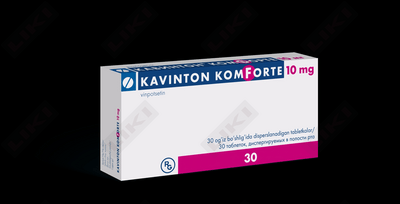 Kavinton Comforte 10 mg № 30 tabletkalar (2 blister х 15 tabletka)