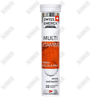 Swiss Energy Мультивитамины + Биотин таблетки шип. №20 (туба)