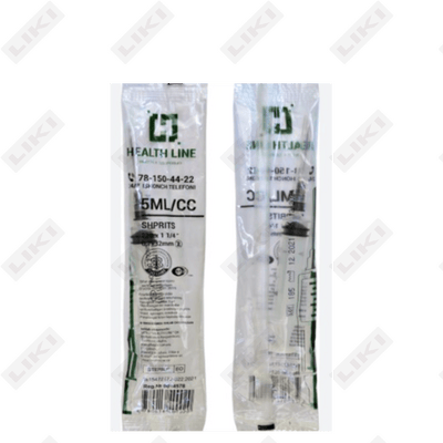 Ukol in'ektsiyasi Sog'liqni saqlash liniyasi Luer Slip 22g 5ml igna bilan bir martalik uch qismli