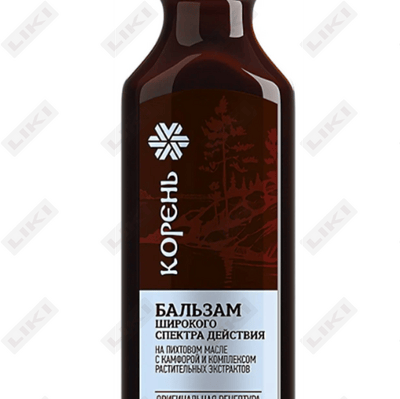 Balzam archa yog'i va o'simlik ekstraktlariga asoslangan ildiz 250 ml