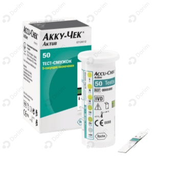 Тест-полоски для глюкометра Accu-Chek Active 50 шт