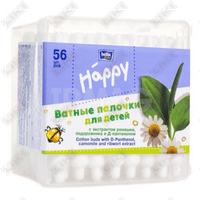 Paxta kurtaklari chaqaloq Bella Baby Happy gigienik 56 dona cheklovchi bilan