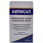 Купить Амписал порошок д/ин. 1000 мг / 500 мг (флакон + растворитель по 10 мл) Амписал порошок д/ин. 1000 мг / 500 мг (флакон + растворитель по 10 мл)