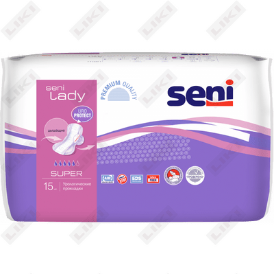 Прокладки урологические SENI Lady Super 15 шт