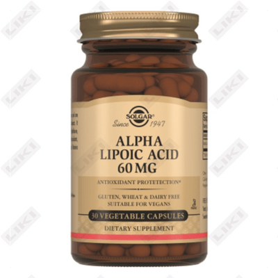 Solgar Alfa lipoik kislota kapsulalari 60 mg №30