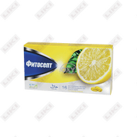 Limon aromati bilan fitosept 16-sonli pastillalar (2 ta blister х 8 ta pastil)