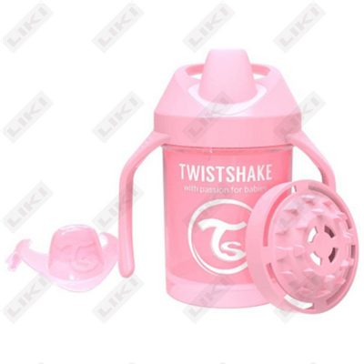 Поильник-непроливайка Twistshake с силиконовым носиком с 4 месяцев 230 мл розовый
