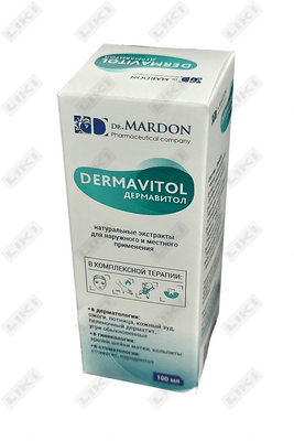 Dermavitol eritmasi D / tashqi. taxminan 100 ml (shisha)