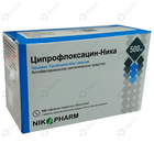 Siprofloksatsin-Nika 500 mg № 100 tabletkalar (10 blister х 10 tabletka)