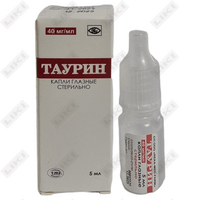 Sotib olish Taurin ko'z tomchilari. 40 mg/ml 5 ml (shisha) Taurin ko'z tomchilari. 40 mg/ml 5 ml (shisha)