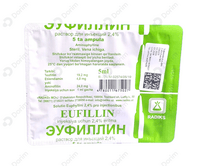 Eufillin Radiklari D/in eritmasi. 2,4% 5 ml №5 (ampulalar)