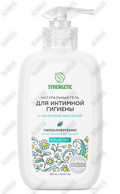 Synergetic intim gigiena jeli 250 ml sut kislotasi bilan tabiiy