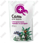 Соль для ванн Домашний Доктор морская с экстрактом череды и шалфея 500 г