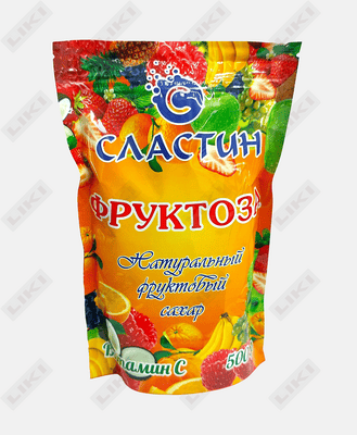 Shakar o'rnini bosuvchi fruktoza Slastin 500 g