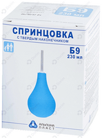 Спринцовка Альпина Пласт Б-9 с твердым наконечником 230 мл