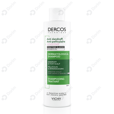Шампунь для волос Vichy Dercos Против перхоти для чувствительной кожи головы 200 мл