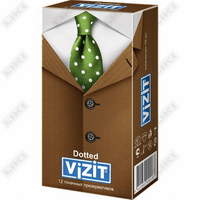 Vizit Dotted prezervativlari 12 dona