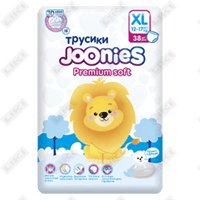 Подгузники-трусики Joonies Premium Soft Pants XL, 12-17 кг, 38 шт