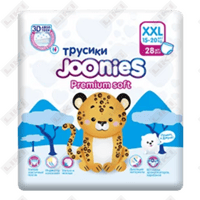 Купить Подгузники-трусики Joonies Premium Soft Pants размер XXL, 15-20 кг, 28 шт Подгузники-трусики Joonies Premium Soft Pants размер XXL, 15-20 кг, 28 шт