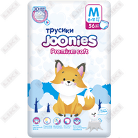 Подгузники-трусики Joonies Premium Soft Pants M, 6-11 кг, 56 шт