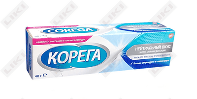Korega protezlarini mahkamlash uchun krem Ekstrasil neytral ta'mi 20 g