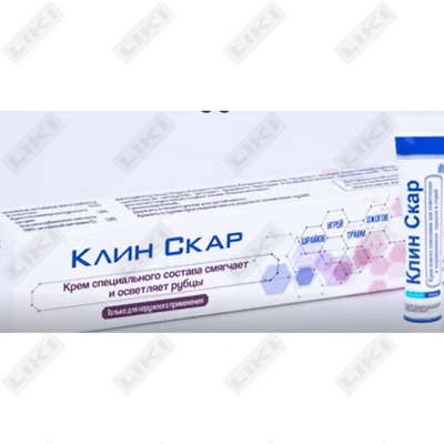 Крем для кожи Клин Скар восстанавливающий против шрамов и рубцов 20 г
