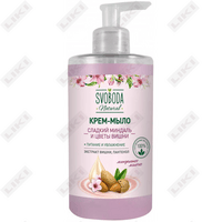 Sotib olish Krem-sovun suyuq Svoboda tabiiy shirin bodom va gilos gullari 430 ml Krem-sovun suyuq Svoboda tabiiy shirin bodom va gilos gullari 430 ml