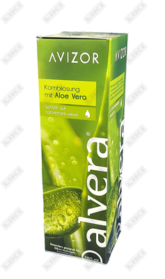 Avizor Alvera 350 ml aloe Vera ekstrakti kontakt linzalari eritmasi