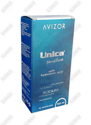 Avizor Unica Sensitiv 100 ml gialuron kislotasi kontakt linzalari eritmasi