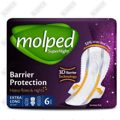 Sanitariya prokladkalari molped Super Night Extralong 6 dona