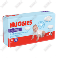 Купить Подгузники-трусики Huggies Pants для мальчиков размер 4, 9-14 кг 52 шт Подгузники-трусики Huggies Pants для мальчиков размер 4, 9-14 кг 52 шт