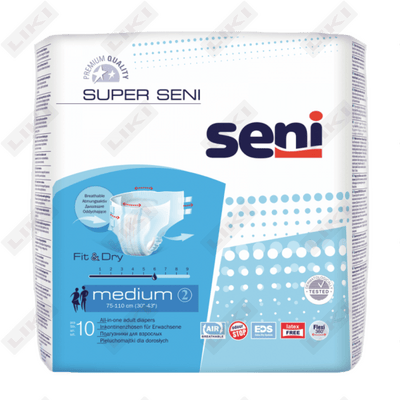 Подгузники для взрослых Seni Super Medium 10 шт