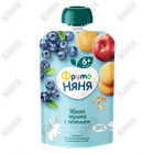 Sotib olish Meva pyuresi Frutonyan olma, pechene bilan ko'k 6 oydan 90 g gacha Meva pyuresi Frutonyan olma, pechene bilan ko'k 6 oydan 90 g gacha