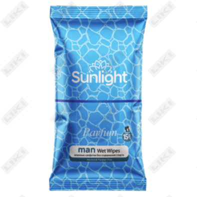 Erkaklar uchun Versace xushbo'yli Sunlight (Sanlayt) nam salfetkalari 15 dona.